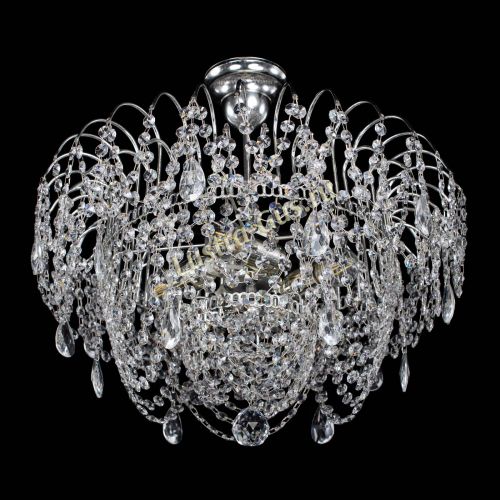 Люстра Агата № 2 - 4 лампы в Магнитогорске Гусь Хрустальный