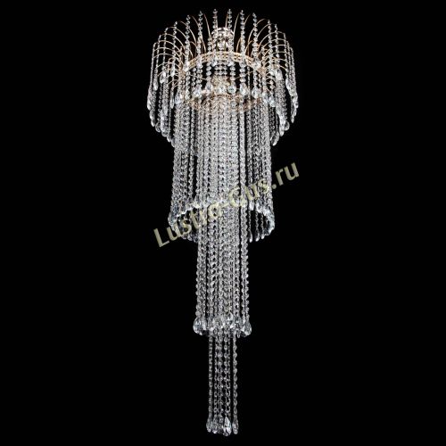 Люстра Агата Каскад №4 длинная в Магнитогорске Гусь Хрустальный