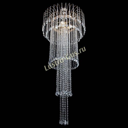 Люстра Агата Каскад №4 длинная в Магнитогорске Гусь Хрустальный