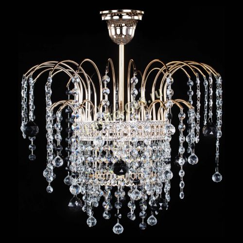 Люстра Агата Венеция №1 черная в Магнитогорске Гусь Хрустальный