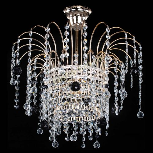 Люстра Агата Венеция №1 черная в Магнитогорске Гусь Хрустальный