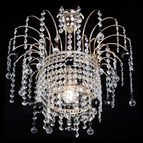 Люстра Агата Венеция №1 черная в Магнитогорске Гусь Хрустальный