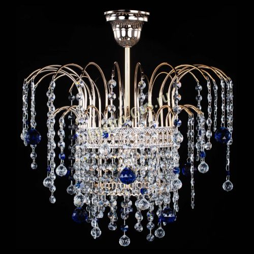 Люстра Агата Венеция №1 синяя в Магнитогорске Гусь Хрустальный