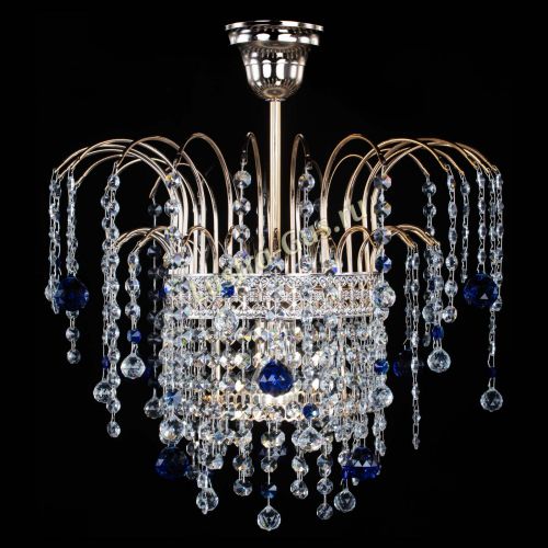 Люстра Агата Венеция №1 синяя в Магнитогорске Гусь Хрустальный
