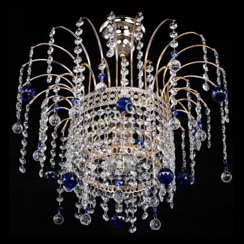 Люстра Агата Венеция №1 синяя в Магнитогорске Гусь Хрустальный