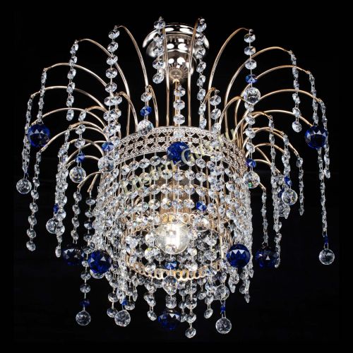 Люстра Агата Венеция №1 синяя в Магнитогорске Гусь Хрустальный