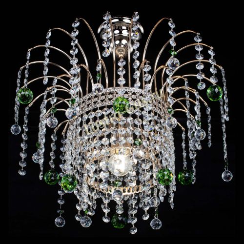 Люстра Агата Венеция №1 зеленая в Магнитогорске Гусь Хрустальный