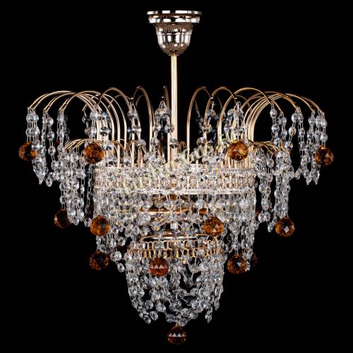 Люстра Агата Венеция №2 - 3 лампы чайная в Магнитогорске Гусь Хрустальный