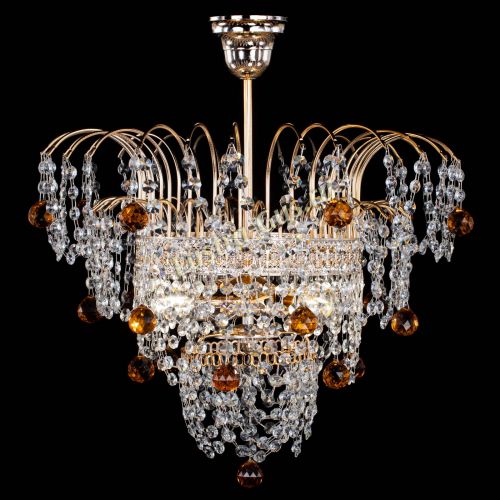 Люстра Агата Венеция №2 - 3 лампы чайная в Магнитогорске Гусь Хрустальный