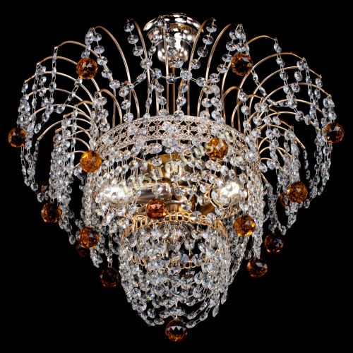 Люстра Агата Венеция №2 - 3 лампы чайная в Магнитогорске Гусь Хрустальный