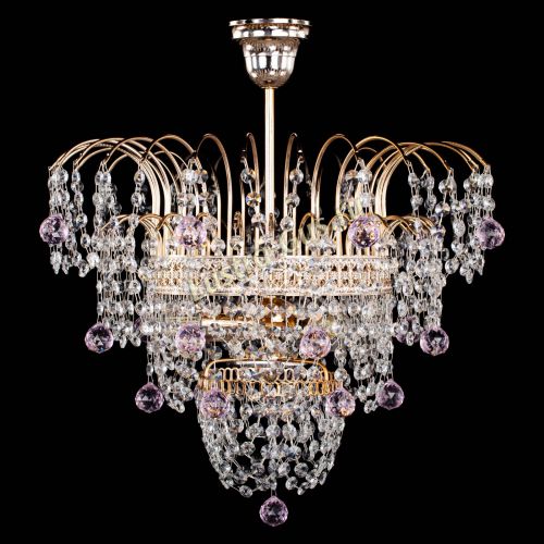 Люстра Агата Венеция №2 - 3 лампы розовая в Магнитогорске Люстра Агата Венеция №2 - 3 лампы розовая в Магнитогорске