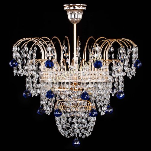 Люстра Агата Венеция №2 - 3 лампы синяя в Магнитогорске Люстра Агата Венеция №2 - 3 лампы синяя в Магнитогорске