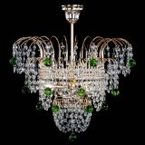 Люстра Агата Венеция №2 - 3 лампы зеленая в Магнитогорске