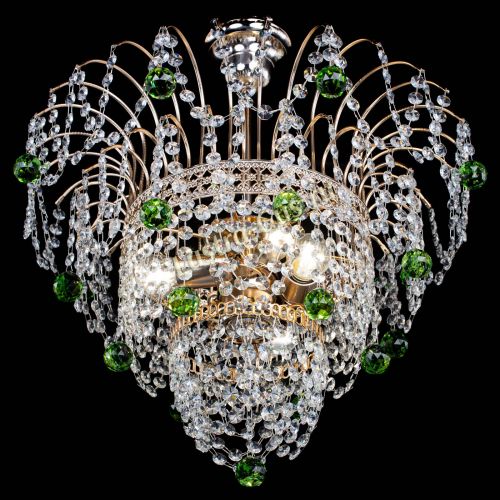 Люстра Агата Венеция №2 - 3 лампы зеленая в Магнитогорске Гусь Хрустальный