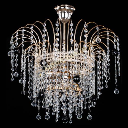 Люстра Агата Венеция №3 черная в Магнитогорске Гусь Хрустальный