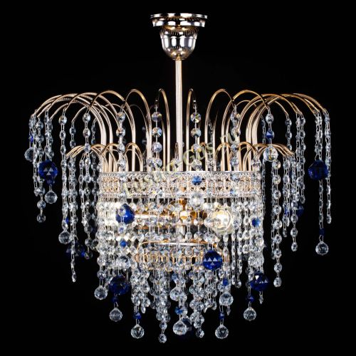 Люстра Агата Венеция №3 синяя в Магнитогорске Гусь Хрустальный