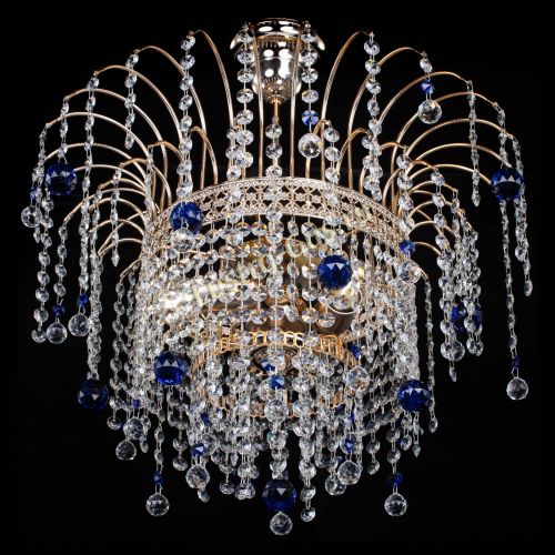 Люстра Агата Венеция №3 синяя в Магнитогорске Гусь Хрустальный