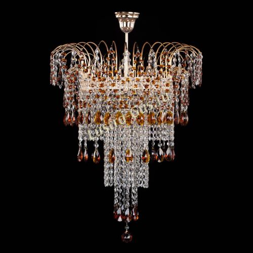 Люстра Агата Венеция №4 длинная Чайная в Магнитогорске Гусь Хрустальный