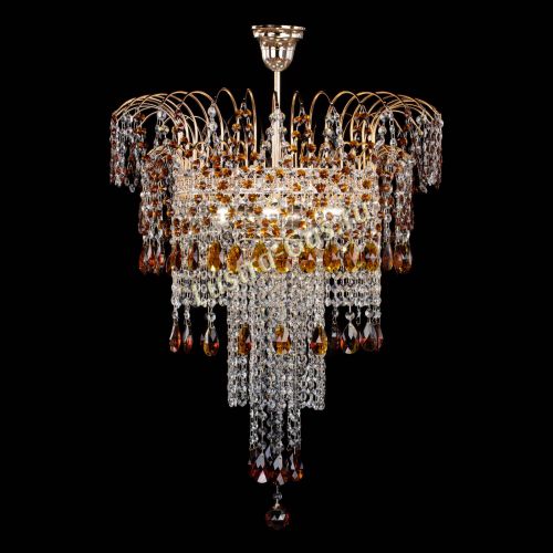 Люстра Агата Венеция №4 длинная Чайная в Магнитогорске Гусь Хрустальный