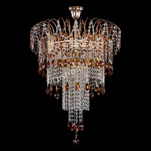 Люстра Агата Венеция №4 длинная Чайная в Магнитогорске Гусь Хрустальный