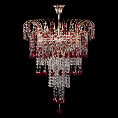 Люстра Агата Венеция №4 длинная Красная в Магнитогорске Люстра Агата Венеция №4 длинная Красная в Магнитогорске