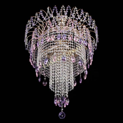 Люстра Агата Венеция №4 длинная Разноцветная в Магнитогорске Гусь Хрустальный