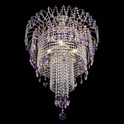 Люстра Агата Венеция №4 длинная Разноцветная в Магнитогорске Гусь Хрустальный