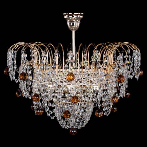 Люстра Агата Венеция №4 шар чайная в Магнитогорске Гусь Хрустальный