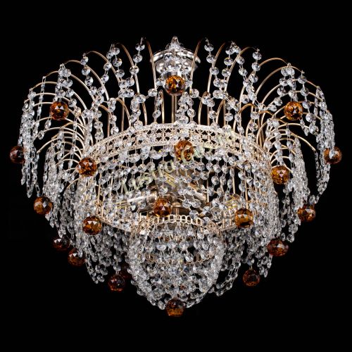 Люстра Агата Венеция №4 шар чайная в Магнитогорске Гусь Хрустальный