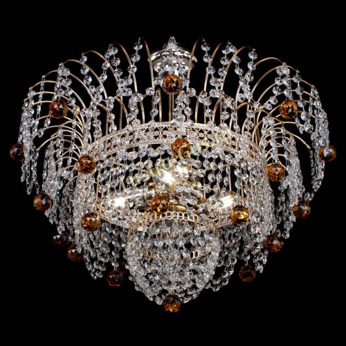 Люстра Агата Венеция №4 шар чайная в Магнитогорске Гусь Хрустальный