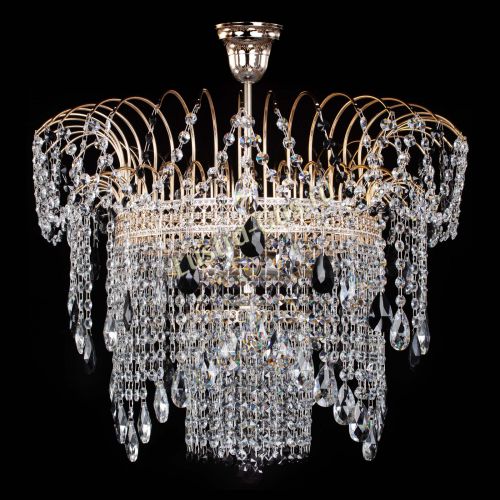 Люстра Агата Венеция №4 черная в Магнитогорске Гусь Хрустальный