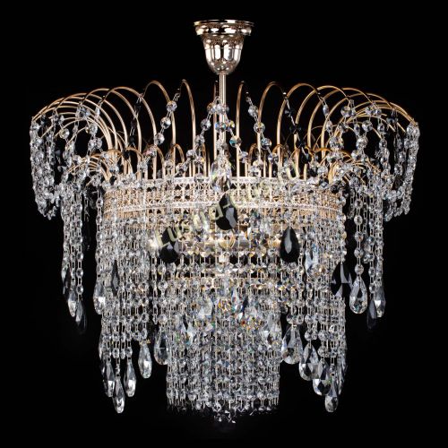 Люстра Агата Венеция №4 черная в Магнитогорске Гусь Хрустальный