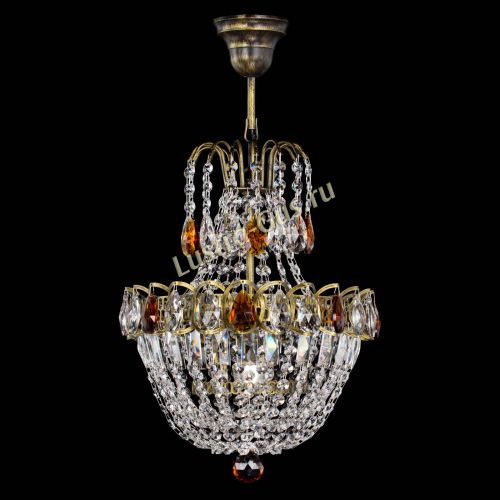 Люстра Астра №1 с подвесом под бронзу Чайная в Магнитогорске Гусь Хрустальный