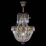 Люстра Астра №1 с подвесом под бронзу Фиолетоавя в Магнитогорске