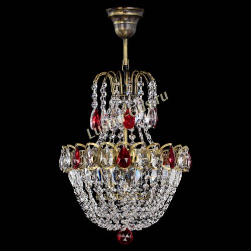 Люстра Астра №1 с подвесом под бронзу Красная в Магнитогорске Люстра Астра №1 с подвесом под бронзу Красная в Магнитогорске