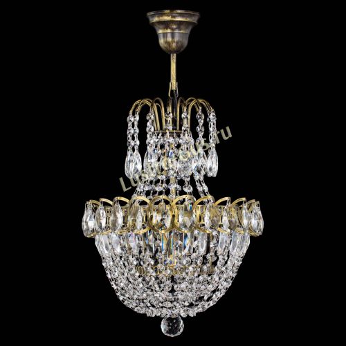 Люстра Астра №1 с подвесом под бронзу в Магнитогорске Гусь Хрустальный