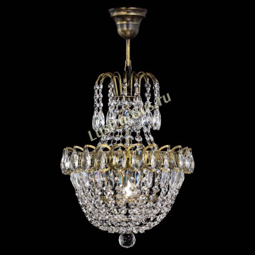 Люстра Астра №1 с подвесом под бронзу в Магнитогорске Гусь Хрустальный