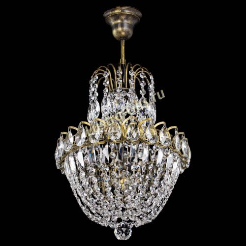 Люстра Астра №1 с подвесом под бронзу в Магнитогорске Гусь Хрустальный