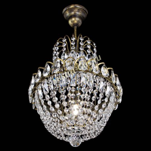 Люстра Астра №1 с подвесом под бронзу в Магнитогорске Гусь Хрустальный