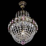 Люстра Астра №1 с подвесом под бронзу Розовая в Магнитогорске Люстра Астра №1 с подвесом под бронзу Розовая в Магнитогорске