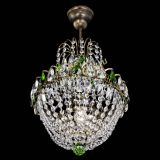 Люстра Астра №1 с подвесом под бронзу Зеленая в Магнитогорске