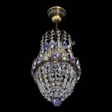 Люстра Астра №1 узкая фиолетовая под бронзу в Магнитогорске Люстра Астра №1 узкая фиолетовая под бронзу в Магнитогорске