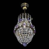 Люстра Астра №1 узкая фиолетовая под бронзу в Магнитогорске Люстра Астра №1 узкая фиолетовая под бронзу в Магнитогорске