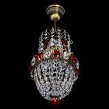 Люстра Астра №1 узкая красная под бронзу в Магнитогорске Люстра Астра №1 узкая красная под бронзу в Магнитогорске