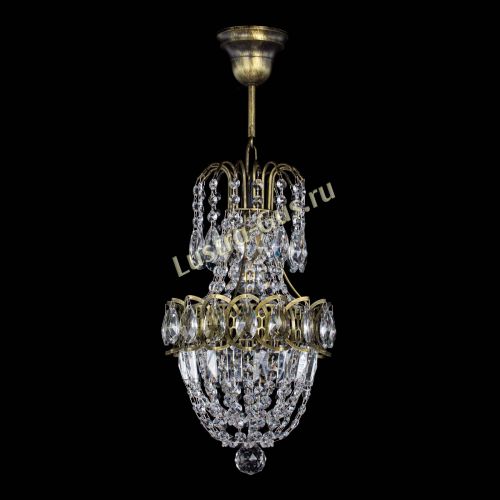 Люстра Астра №1 узкая с подвесом под бронзу в Магнитогорске Гусь Хрустальный