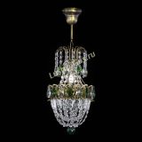 Люстра Астра №1 узкая зеленая под бронзу в Магнитогорске