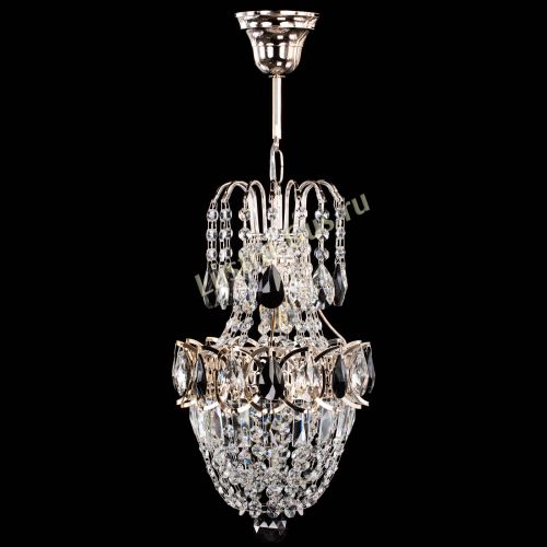 Люстра Астра №1 узкая черная в Магнитогорске Гусь Хрустальный