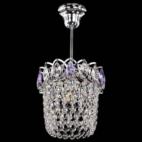 Люстра Астра ажур №1 фиолетовая в Магнитогорске Гусь Хрустальный