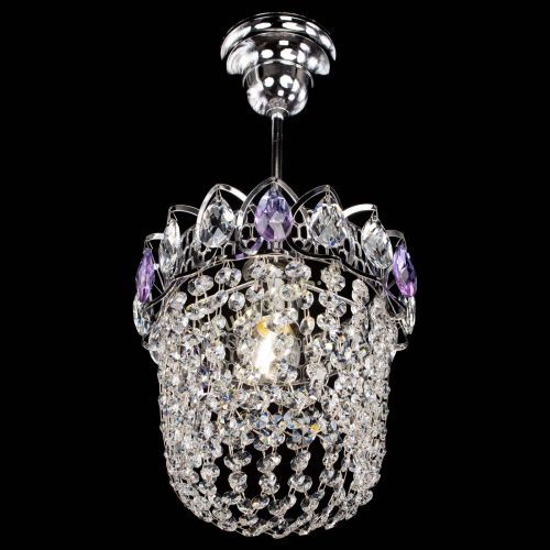 Люстра Астра ажур №1 фиолетовая в Магнитогорске Гусь Хрустальный