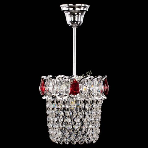 Люстра Астра ажур №1 красная в Магнитогорске Гусь Хрустальный